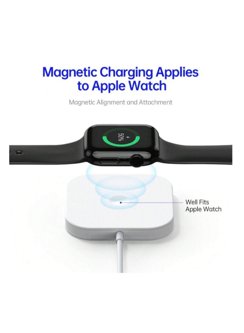 Concretization 15 Watt 3-in-1 MagSafe Wireless Charger With Charging Stand Compatible With iPhone 15 /14 /13 /12 Series, Apple Watch, Airpods 3  Airpods pro - Image 5