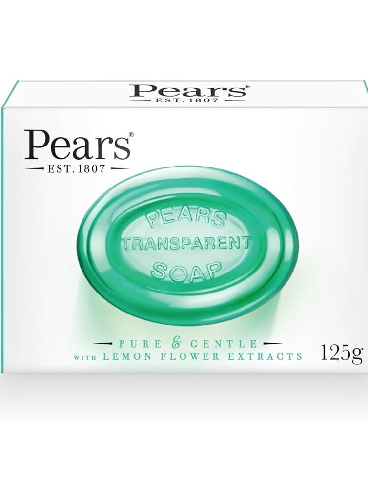 بيرز صابون بيرز الشفاف نقي ولطيف بخلاصة زهرة الليمون 125 جرام