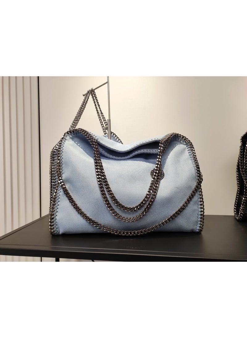 stella falabella chain Fold-Over LARGE size tote bag - Image 4