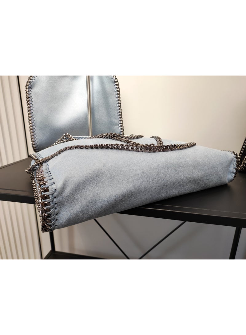 stella falabella chain Fold-Over LARGE size tote bag - Image 3