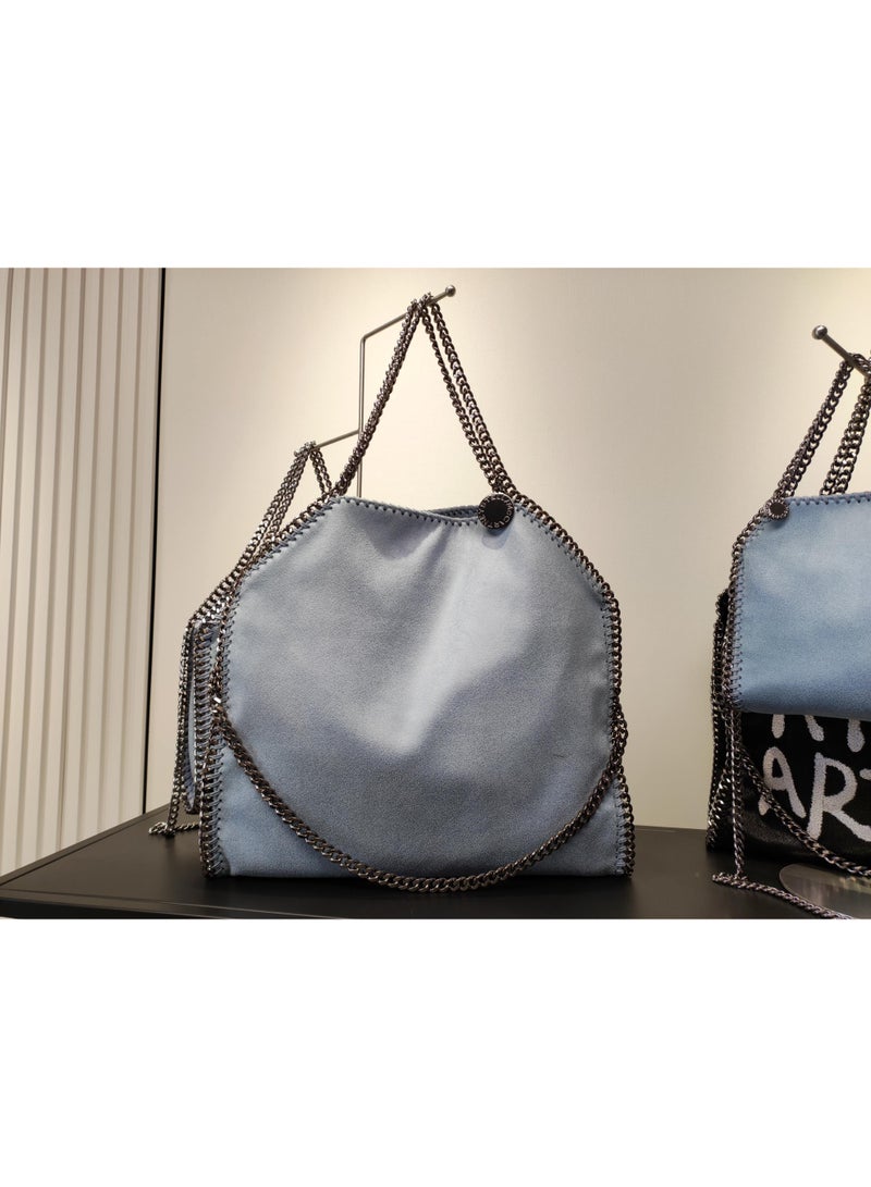 stella falabella chain Fold-Over LARGE size tote bag - Image 1