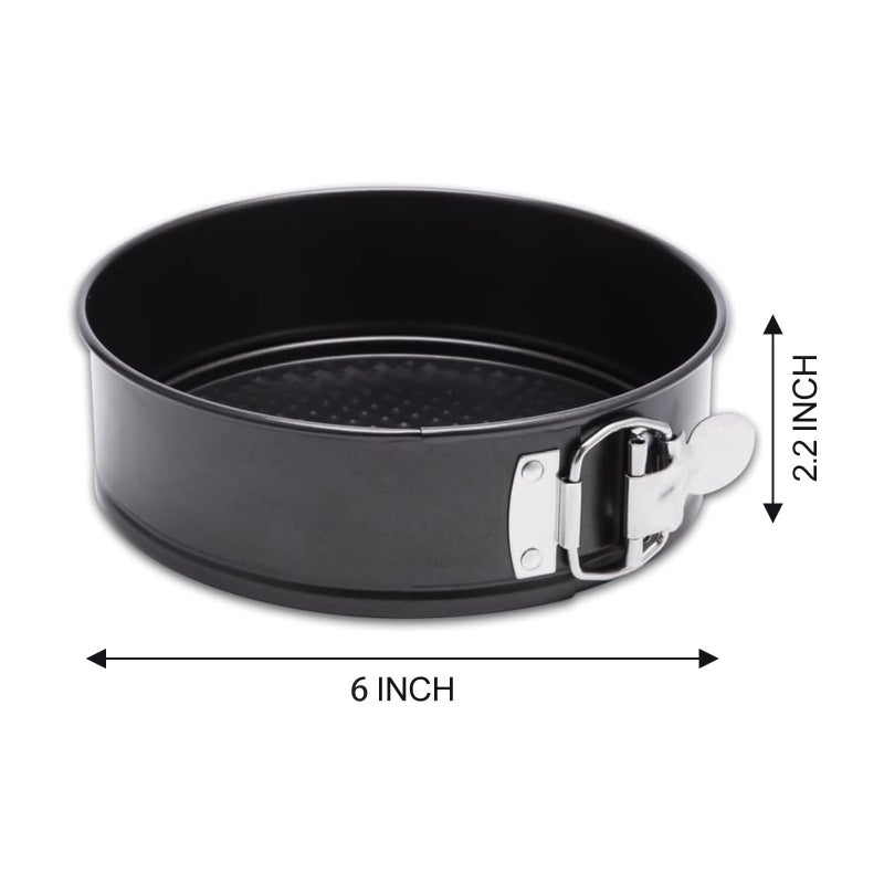 HIWARE 6 Inch Non-stick Springform Pan with Removable Bottom - Leakproof Cheesecake Pan, Compatible with 3 Qt Instant Pot - Image 4