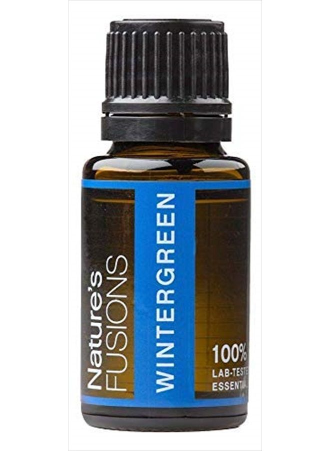 Nature'S Fusions Wintergreen Essential Oil, 100% Pure and Natural Essential Oil for Sinus and Muscle Pain Relief, Aromatherapy and Topical Oils, 15 Milliliters  - Image 1