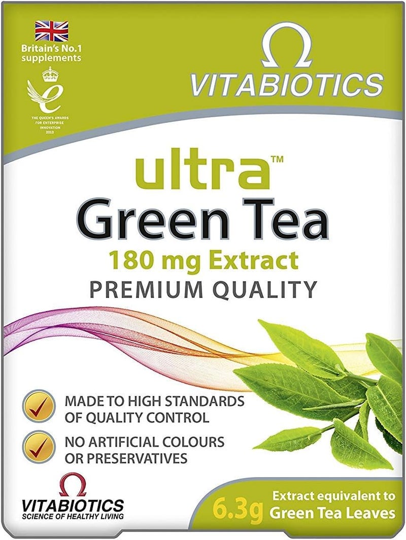 Vitabiotics Ultra أقراص الشاي الأخضر الفائق عبوة 30 - Image 1