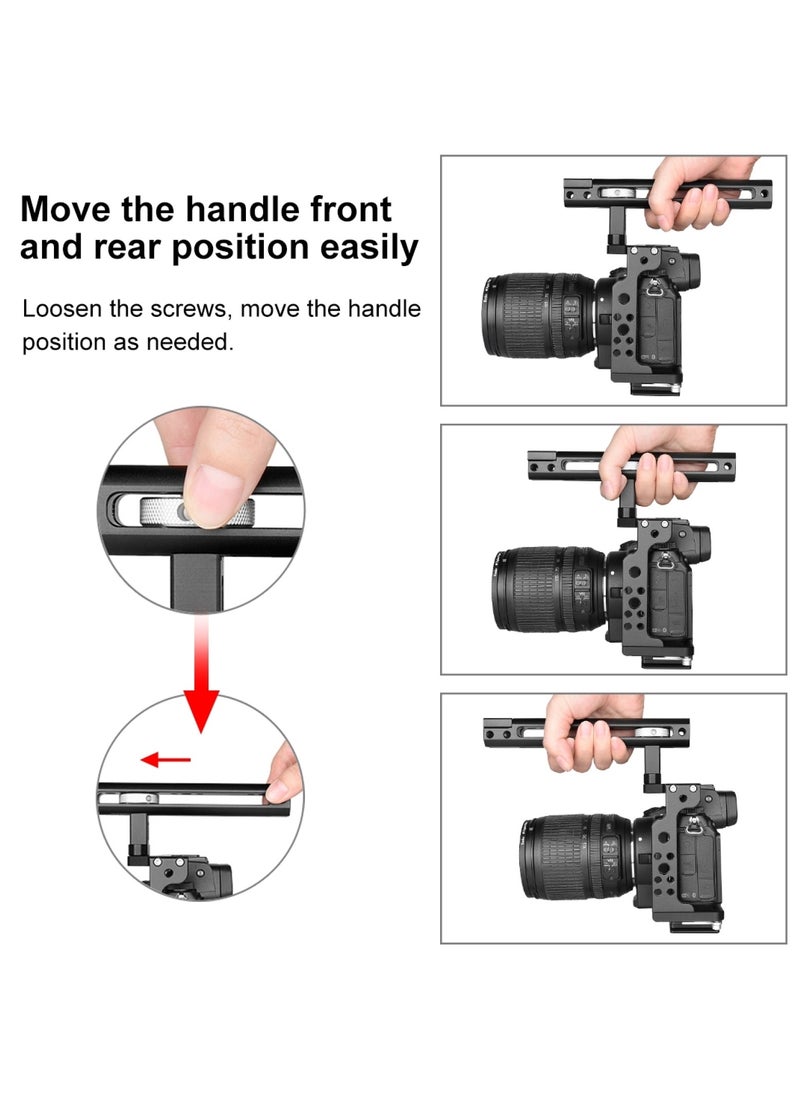 PULUZ PULUZ Video Camera Cage Filmmaking Rig with Handle for Nikon Z6 / Z7  - Image 5
