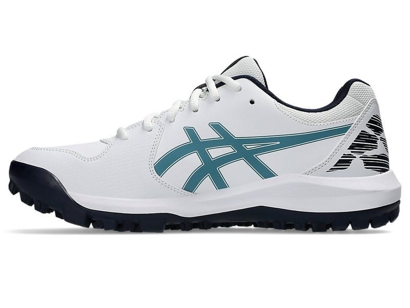 ASICS Unisex Gel-Lethal Field 2 White/Atlantis Blue Cricket Shoes - 7 UK (1113A046.101) - Image 2