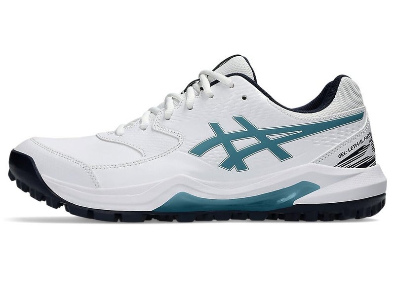ASICS Unisex Gel-Lethal Field 2 White/Atlantis Blue Cricket Shoes - 7 UK (1113A046.101) - Image 3