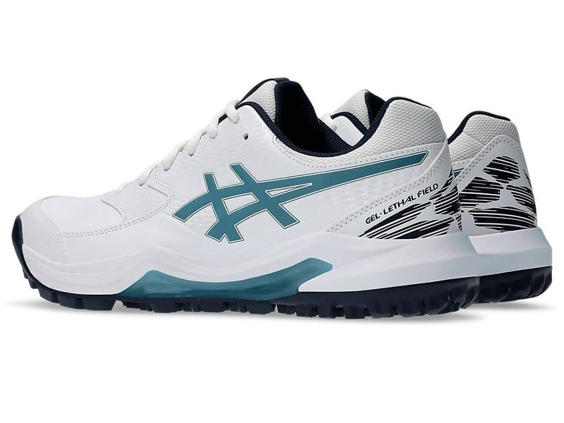 ASICS Unisex Gel-Lethal Field 2 White/Atlantis Blue Cricket Shoes - 7 UK (1113A046.101) - Image 5