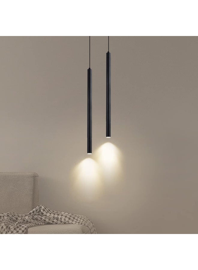 Elksdut Led Pendant Light Nordic Long Tube Hanging Lamp Minimalist Aluminum Alloy Suspension Lights Modern Art Decor Lighting Fixture For Dining Room Kitchen Island, Barn, Loft  - Image 5
