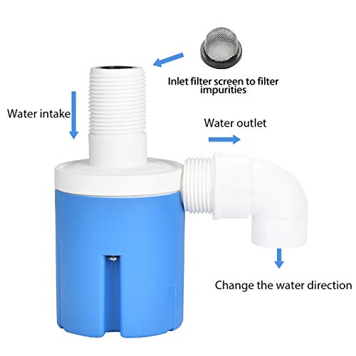 IMXMI 3/4" Automatic Water Level Control Valve Inside Type,Inner Top Water Automatic Float Valve Water Level Control Valve Uesd for Water Tank, Solar Energy, Auto Pot, Aquarium - Image 5