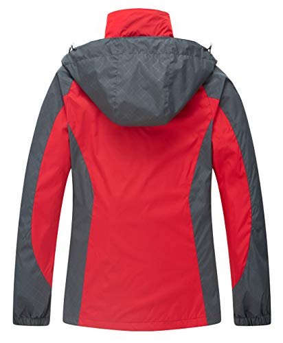 Diamond Candy Women's Waterproof Rain Jacket with Hood Lightweight Outdoors Raincoat - Image 2