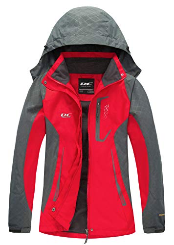 Diamond Candy Women's Waterproof Rain Jacket with Hood Lightweight Outdoors Raincoat - Image 1