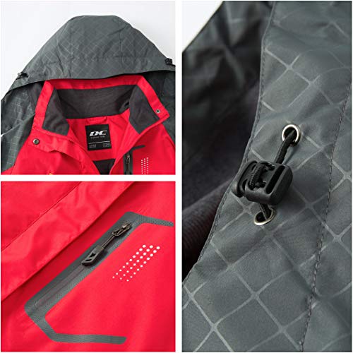 Diamond Candy Women's Waterproof Rain Jacket with Hood Lightweight Outdoors Raincoat - Image 4