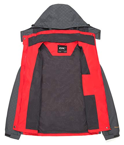 Diamond Candy Women's Waterproof Rain Jacket with Hood Lightweight Outdoors Raincoat - Image 3