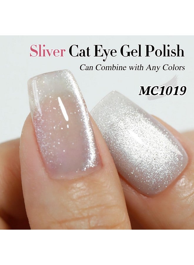 دابل ريذم طلاء أظافر جل عيون القطة من Double Rhythm، 0.5 أونصة، مع مغناطيس، 15 مل، لامع، شفاف، لون جيلي، طلاء أظافر مغناطيسي، صالون اصنعها بنفسك في المنزل (MC1019) - Image 2