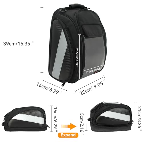 Dracarys Motorcycle Tank Bag - Oxford Saddle Black Motorbike Bag - Strong Magnetic Bag for Honda Yamaha Suzuki Kawasaki Harley - Image 2