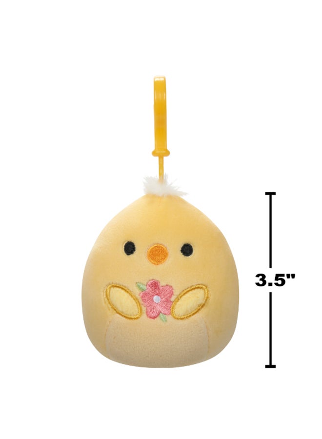 Squishmallows 3.5 inch Tristan the Yellow Chick Clip-on , Officially Licensed Kellytoy Plush Toy, Colorful Soft Toy, Gift for Kids, Girls & Boys Washable Squishy Stuff Toy Multicolor All Age - Image 4