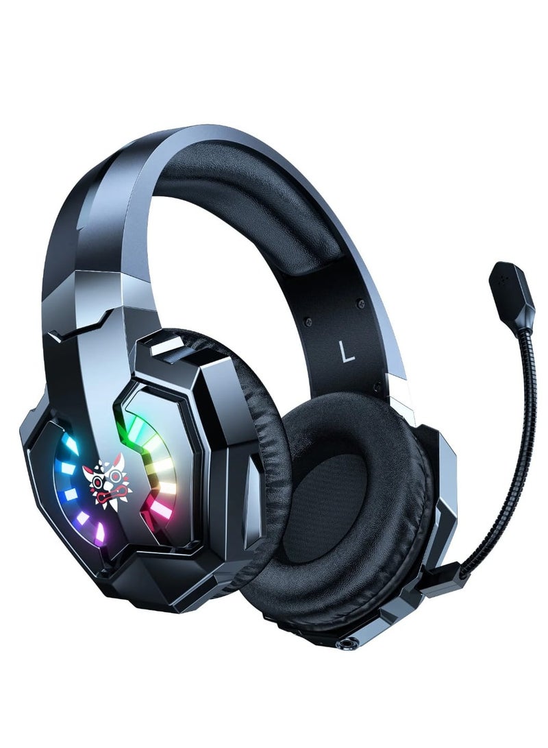 onikuma Wireless Headset B15 with Three Gaming Modes and RGB Lighting Noise Isolation and Microphone - Image 1