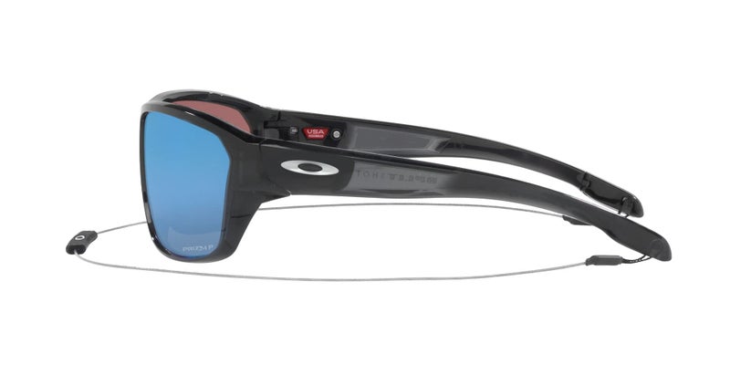 Oakley Mens OO9416 Split Shot Rectangular Sunglasses, Black Ink/Prizm Deep Water Polarized, 64 mm - Image 4