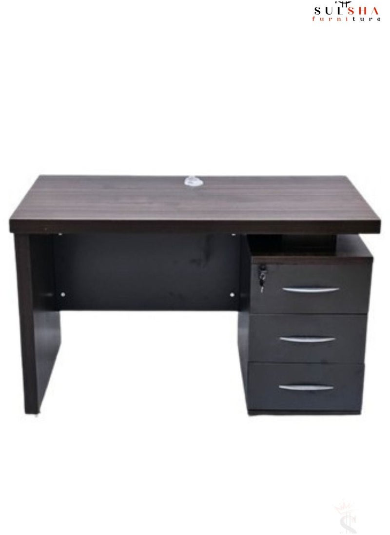 SULSHA - 3 Drawer Wooden Office Table , Office Desk , Computer Table 120 CM - Image 1