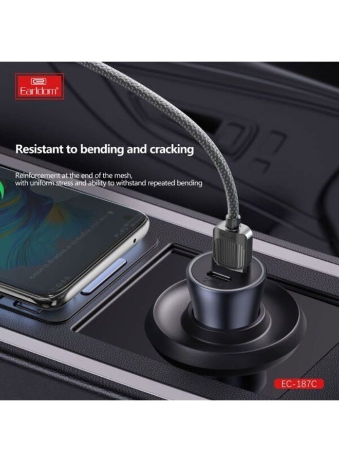 Earldom Fast Charging & Data Cable EC-187C 2.4A USB-A to USB-C - Image 4