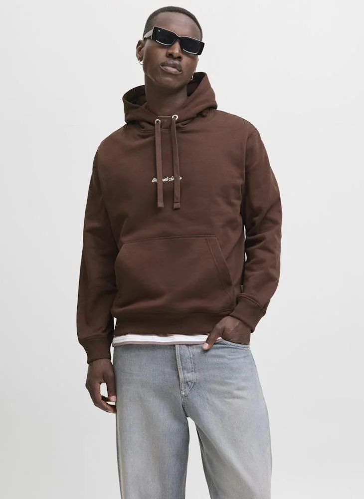 جاك اند جونز Logo Pullover Hoodie
