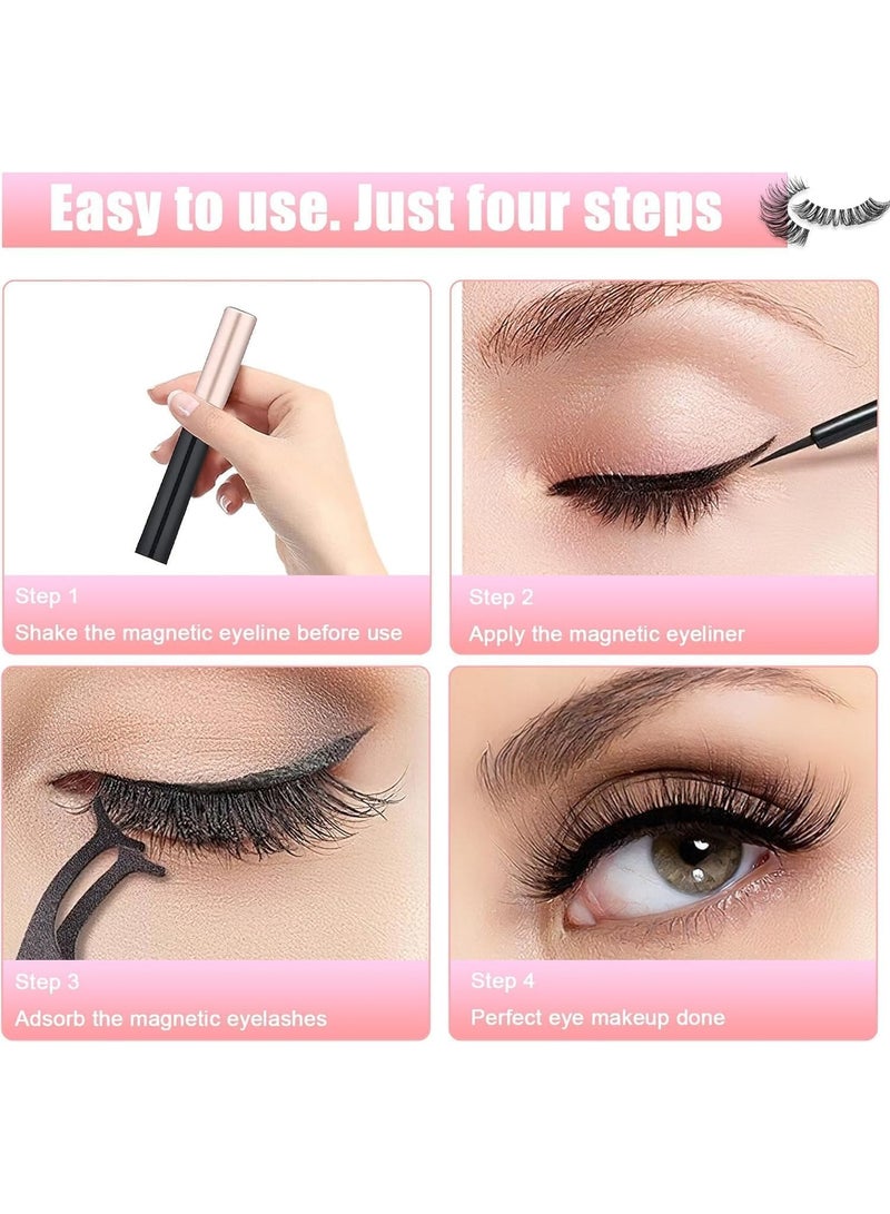 ORiTi Magnetic False Eyelashes Set Black - Image 5