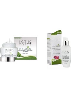 LOTUS HERBALS Whiteglow Skin Whitening And Brightening Gel Cream SPF 25 40g And Serum Moisturiser 30ml  - Image 1