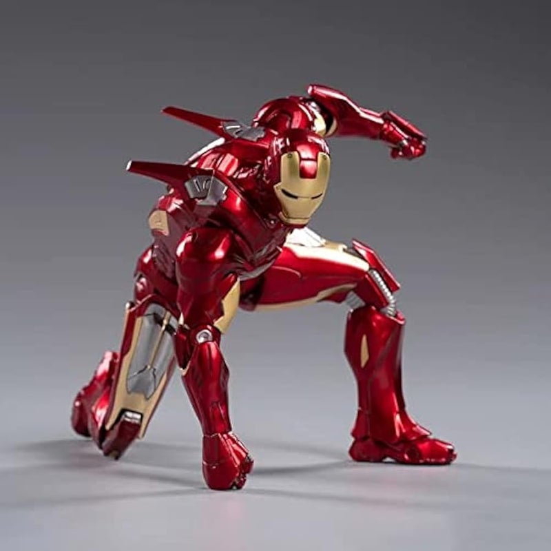 Ironman MK7 Collectible Action Figure-7 Inch 10th Anniversary Metal Texture Painting Movable Mark Model Toys (MK VII) - Image 2