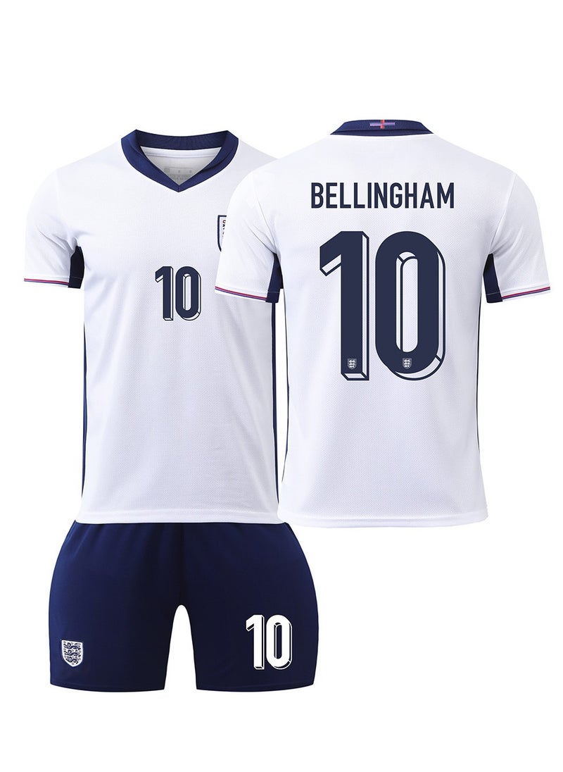 Generic - 2024 European Cup England Children's Youth Football Jersey Two-Piece Suit No. 10 - Image 1