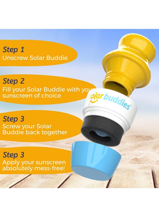 Solar Buddies Blue Bag Bundle Set For Solar Buddies Refillable Roll On Sunscreen Suncream Applicator Bag Bundle With Applicator Carabina Clip For Families, Kids, Adults, Travel Set - Image 4