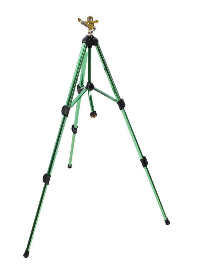 Impact Sprinkler Tripod Base Heavy Duty Brass Sprinkler Large Area Coverage 3/4 Inch Connector Extension Legs for Yard Lawn Garden - Image 2