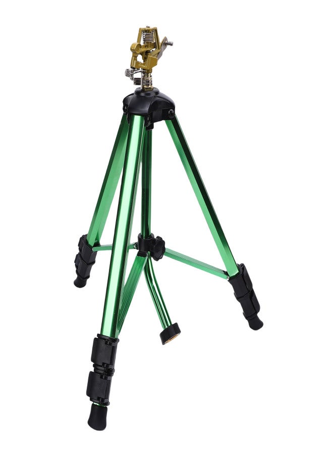 Impact Sprinkler Tripod Base Heavy Duty Brass Sprinkler Large Area Coverage 3/4 Inch Connector Extension Legs for Yard Lawn Garden - Image 4