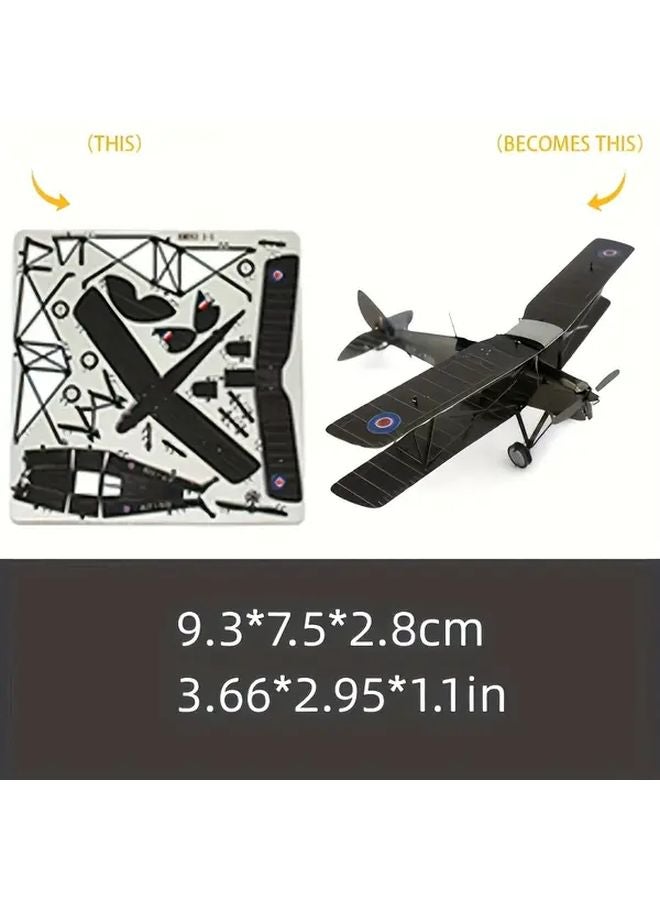 H E Aircraft Color Metal Puzzle Building Toy Airplane Model 3D Sliding Fighter Jet - Image 3