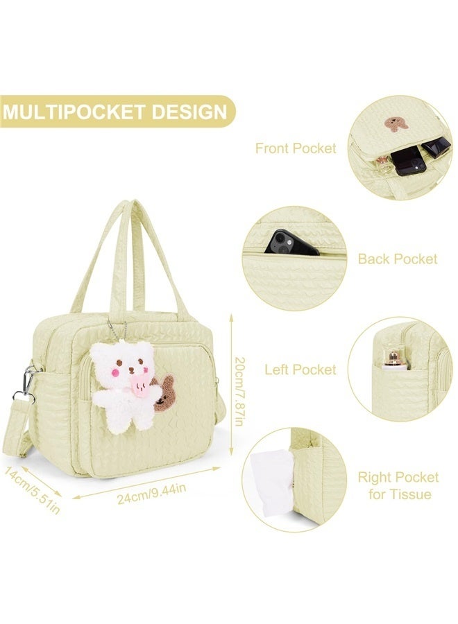 "Baby Diaper Bag Tote, Cute Mommy Nappy Crossbody Travel Tote, Multifunction Storage Bag ﻿" - Image 5