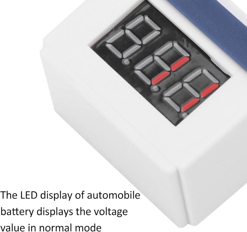 comfrt Low Voltage Alarm Battery, Simulation Battery Low Voltage Alarm Parts for 1/8 1/10 RC Car Model Crawler(White) - Image 5