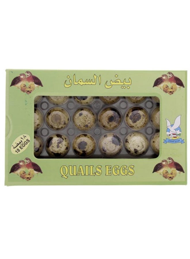 بيض طائر السمان, 18 بيضة
