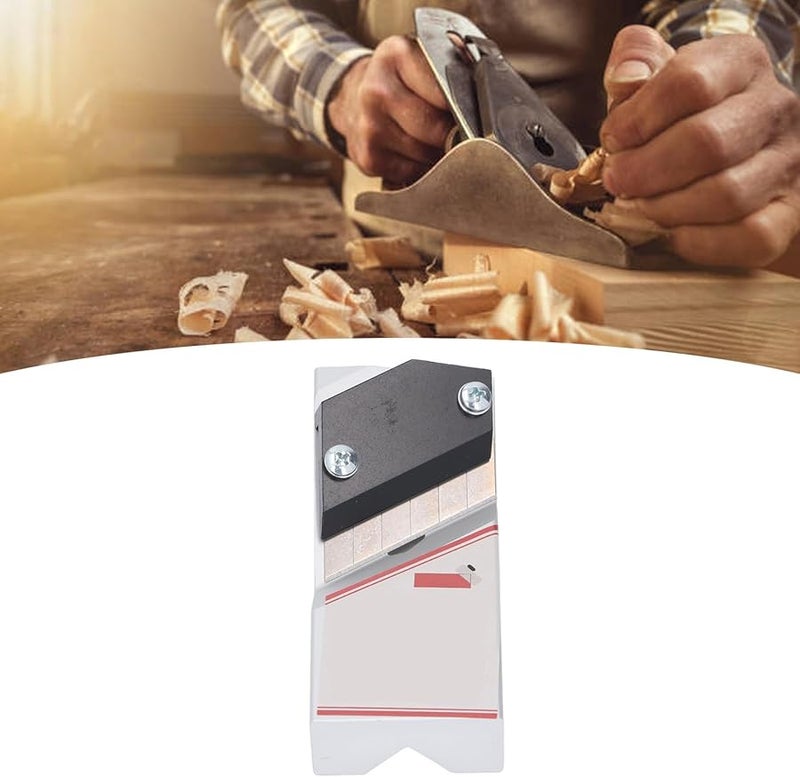 45 Degree V Type Chamfer Plane Professional Woodworking Tool with Aluminum Alloy Body and 6 Blades - Image 5