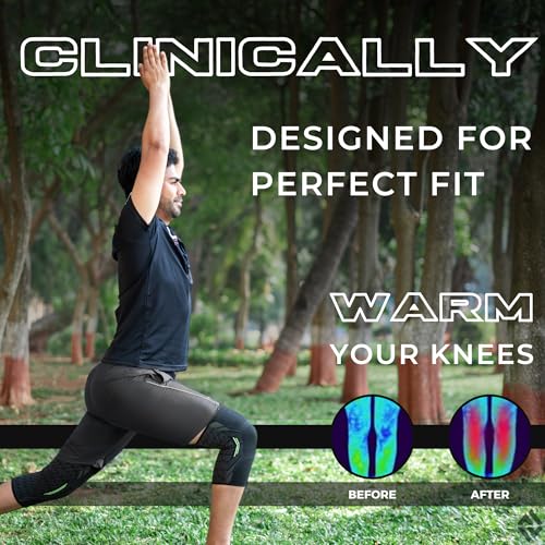 DR. FITZY (1 PAIR Anti-slip and breathable sports knee caps for women gym, patella knee support for woman running and squats, high compression ortho knee cap for woman(2pcs knee pads for women) - Image 4