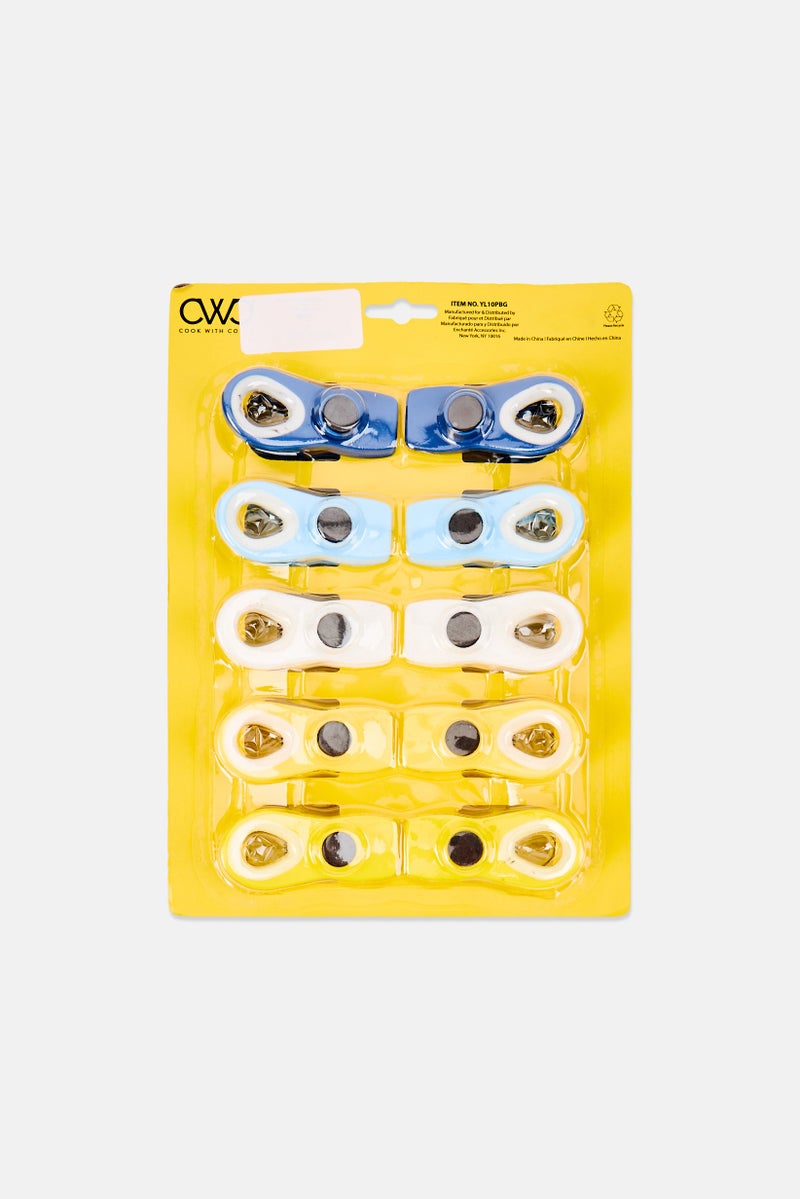 COOK WITH COLOR 10 Pieces Magnetic Bag Clips, Multicolor - Image 3