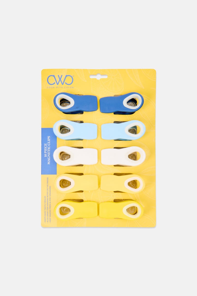 COOK WITH COLOR 10 Pieces Magnetic Bag Clips, Multicolor - Image 1