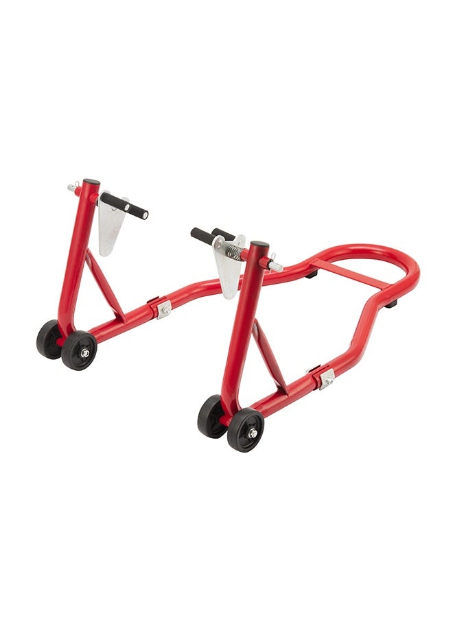 LAWAZIM Front and Rear Motorcycle Stands - 2 Piece - Adjustable Paddock Lift Stand Set, Swingarm Spool Paddock Stands for Chain Maintenance, Tire Cleaning, & Storage - Compatible with Most Motorcycles - Image 3