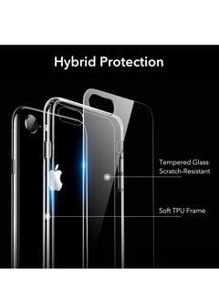 glassology iPhone SE 2020 Case/iPhone 8/7 Case [Scratch-Resistant] [Yellowing-Resistant] [Flexible TPU Bumper Frame] Shock-Absorbing Protective Blue  - Image 5