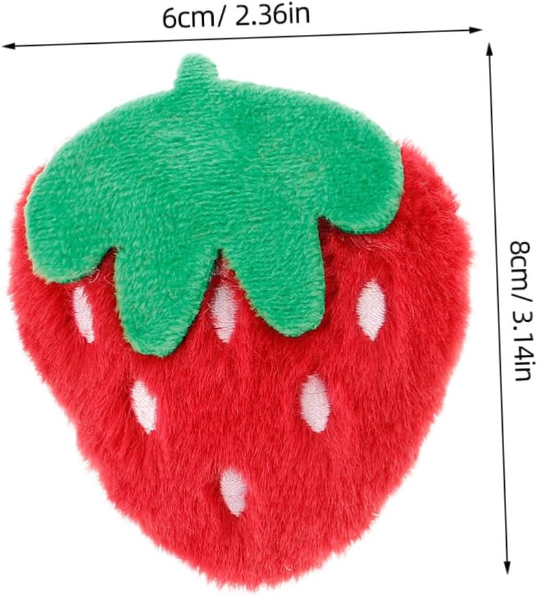 Kisangel 10pcs Cute Strawberry Sew On Patches Plush Red Appliques for Clothing Bags and DIY Crafts for Boys and Girls Fashion and Creative Projects - Image 2