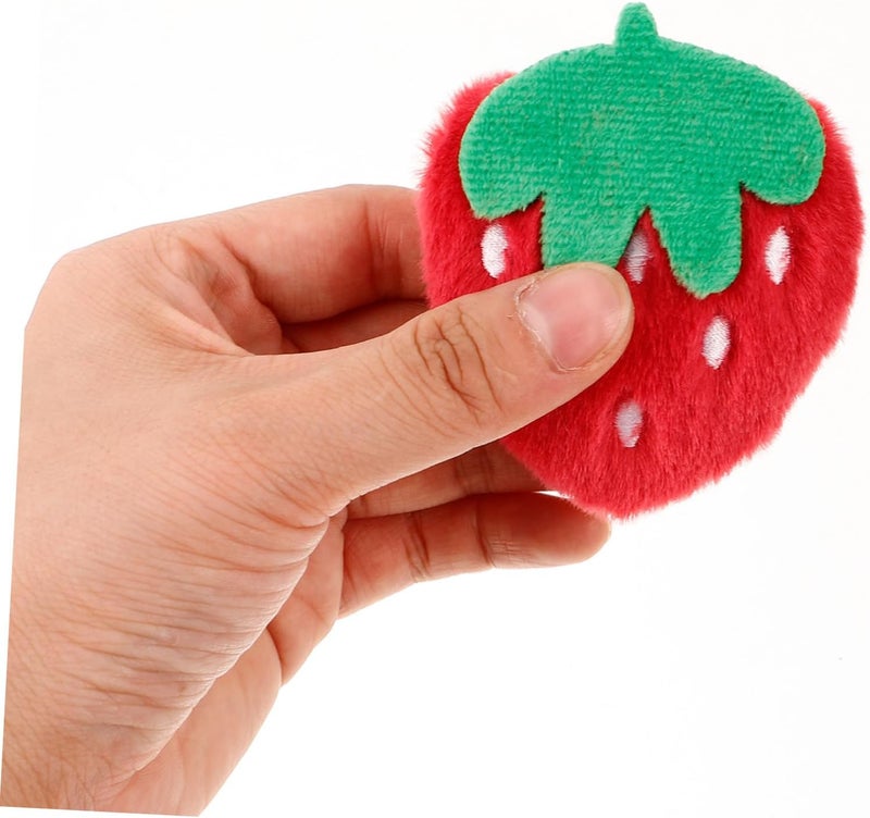Kisangel 10pcs Cute Strawberry Sew On Patches Plush Red Appliques for Clothing Bags and DIY Crafts for Boys and Girls Fashion and Creative Projects - Image 3