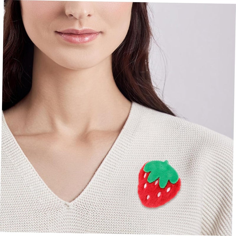 Kisangel 10pcs Cute Strawberry Sew On Patches Plush Red Appliques for Clothing Bags and DIY Crafts for Boys and Girls Fashion and Creative Projects - Image 4