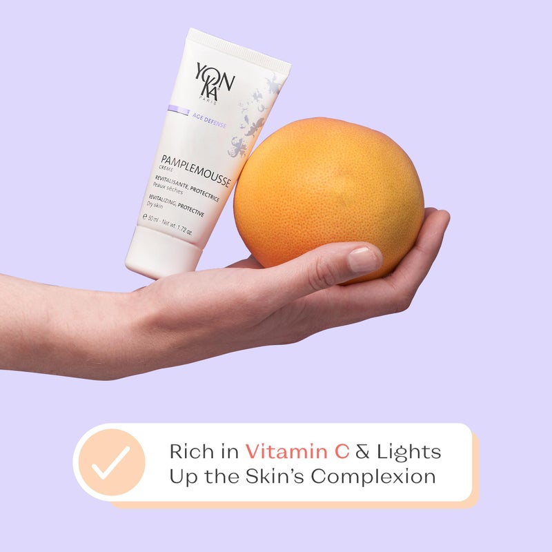 Yonka Yon-Ka Pamplemousse PS | Anti-Aging Revitalizing Face Cream with Vitamin C, Pumpkin Seed Oil & Citrus Essential Oils | Lightweight Moisturizer that Boosts Radiance | For Dry Skin | 1.74 fl oz - Image 3