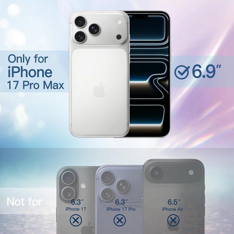 for iPhone 17 Max 6.9-Inch, Bling Sparkle Shockproof Bumper Cover - Image 2