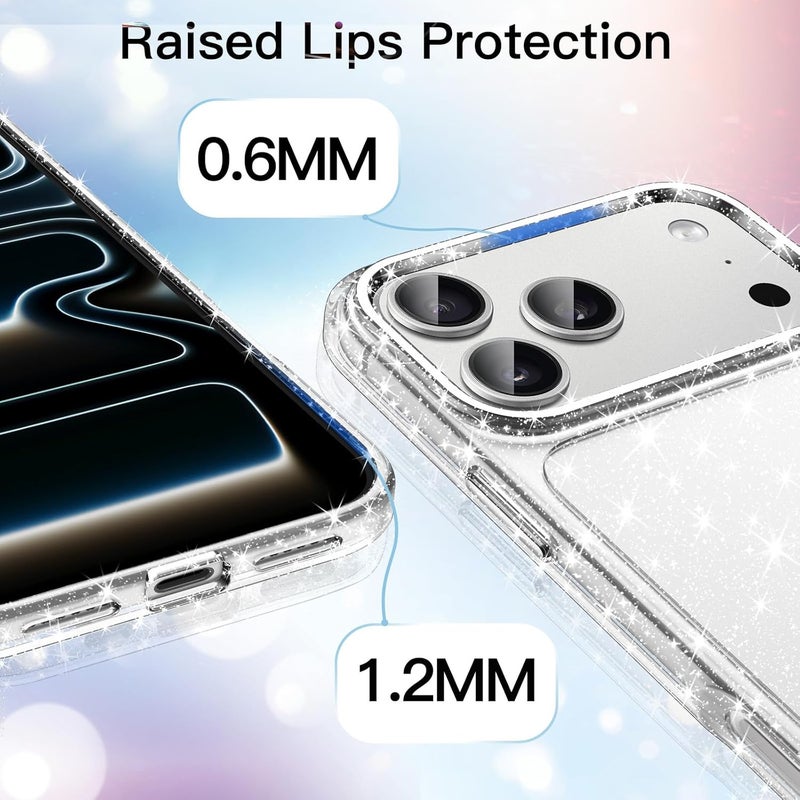 for iPhone 17 Max 6.9-Inch, Bling Sparkle Shockproof Bumper Cover - Image 4
