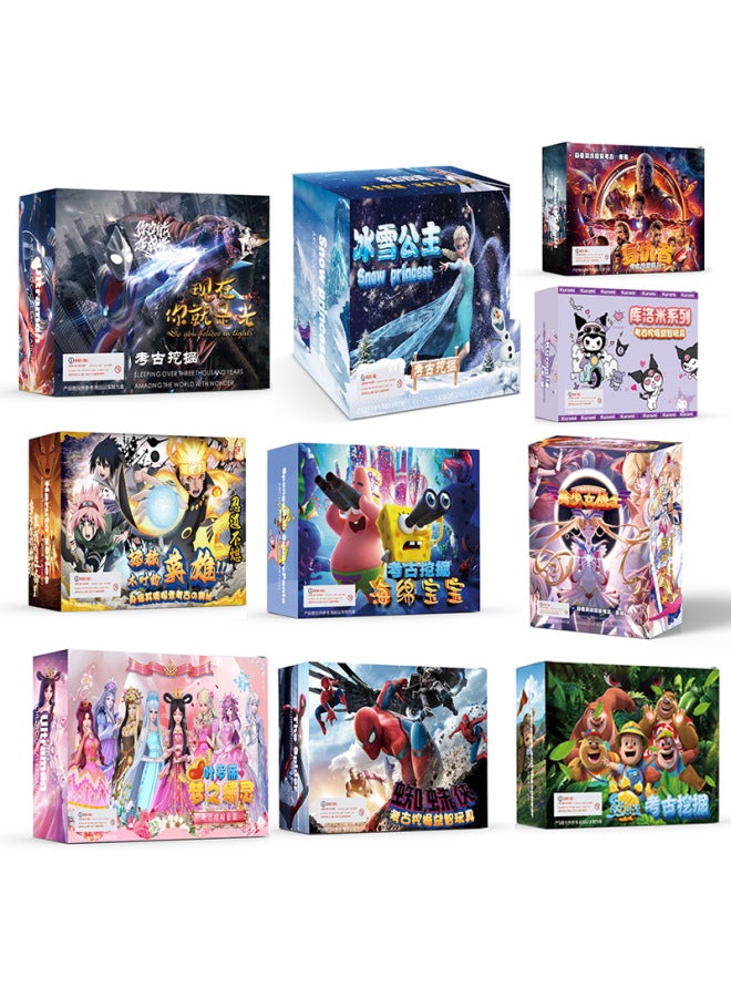 Archaeological Toys Bronze Ware Sanxingdui Assembled Big Dinosaur Gem Digging Treasure Museum Science And Education Children's Educational-Color:Boxed Extra Large Flower Fairy Ye Luoli B Series 6 Random (Color Box Tools) - Image 2